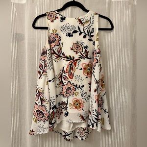 PHILOSOPHY Sleeveless Floral Blouse